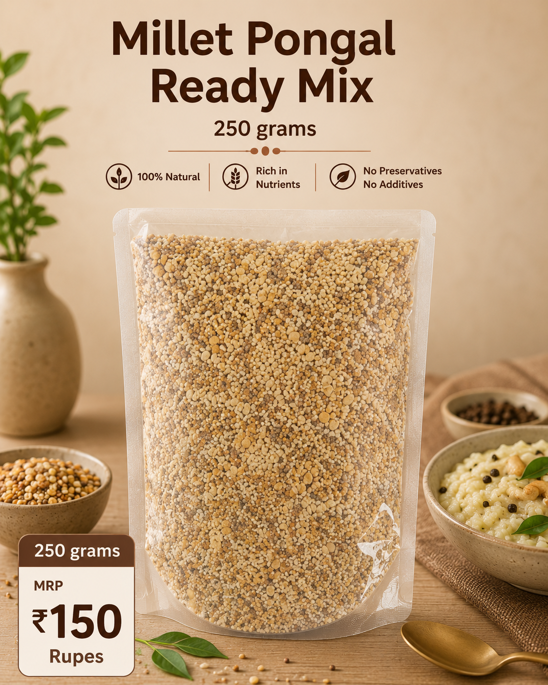 Millet pongal ready mix 250 Grams
